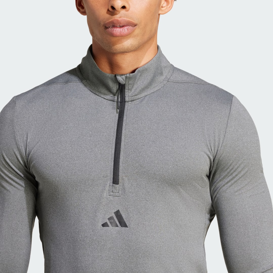 Adidas Workout Longsleeve met Halflange Rits