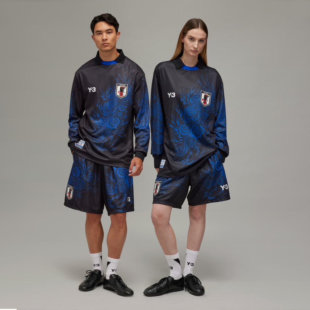 Y-3 Grafische Logo Print Shorts Multicolor Heren