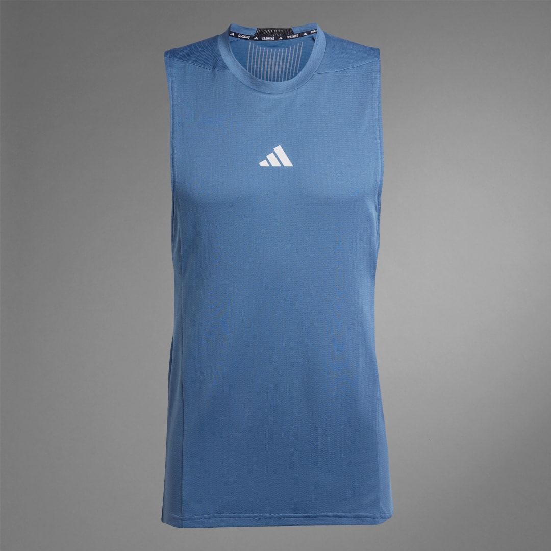 

adidas Playera sin Mangas de Entrenamiento Designed for Training Heat.RDY Hombre, Preloved ink