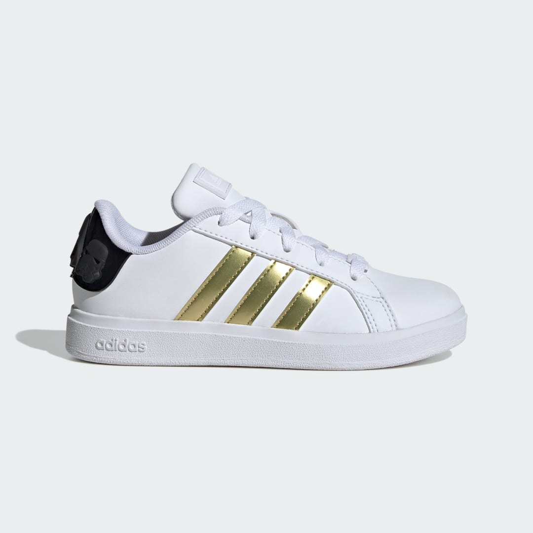 

adidas Tenis Star Wars Grand Court 2.0 Kids Niño, Blanco/oro gris/negro