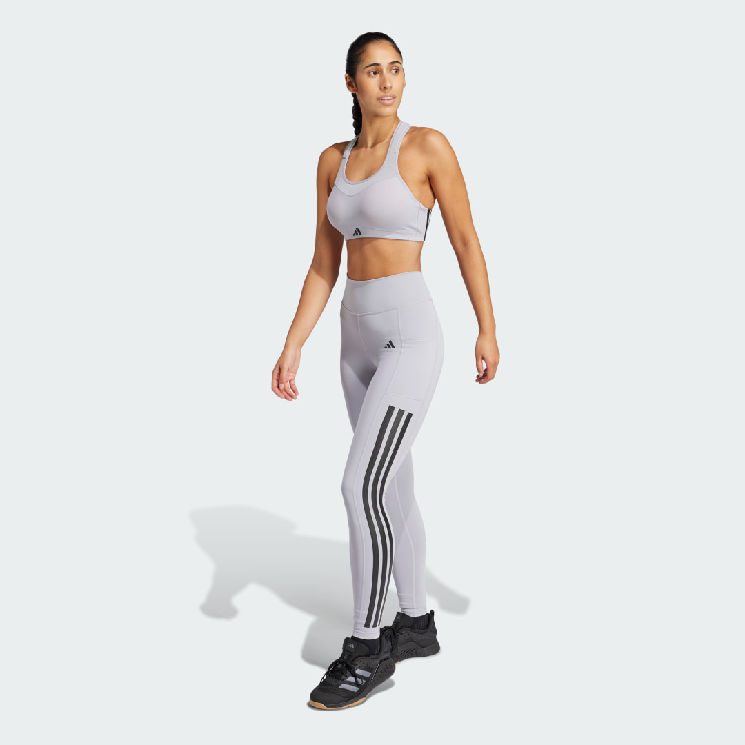 Adidas Optime 3-Stripes Lange Legging