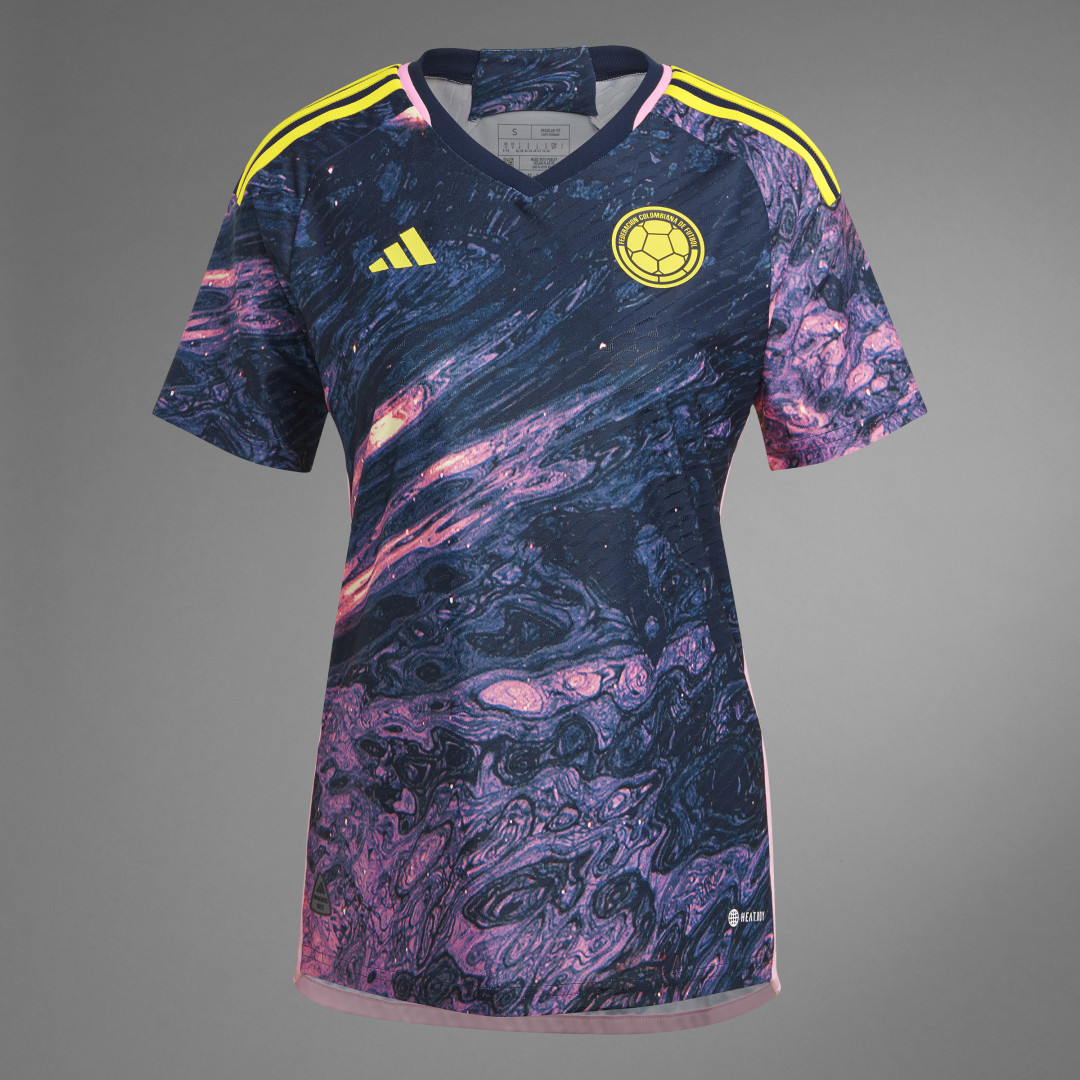 

adidas Camiseta Visitante Versión Jugadora Selección Colombia Femenina 23 Mujer, Multicolor