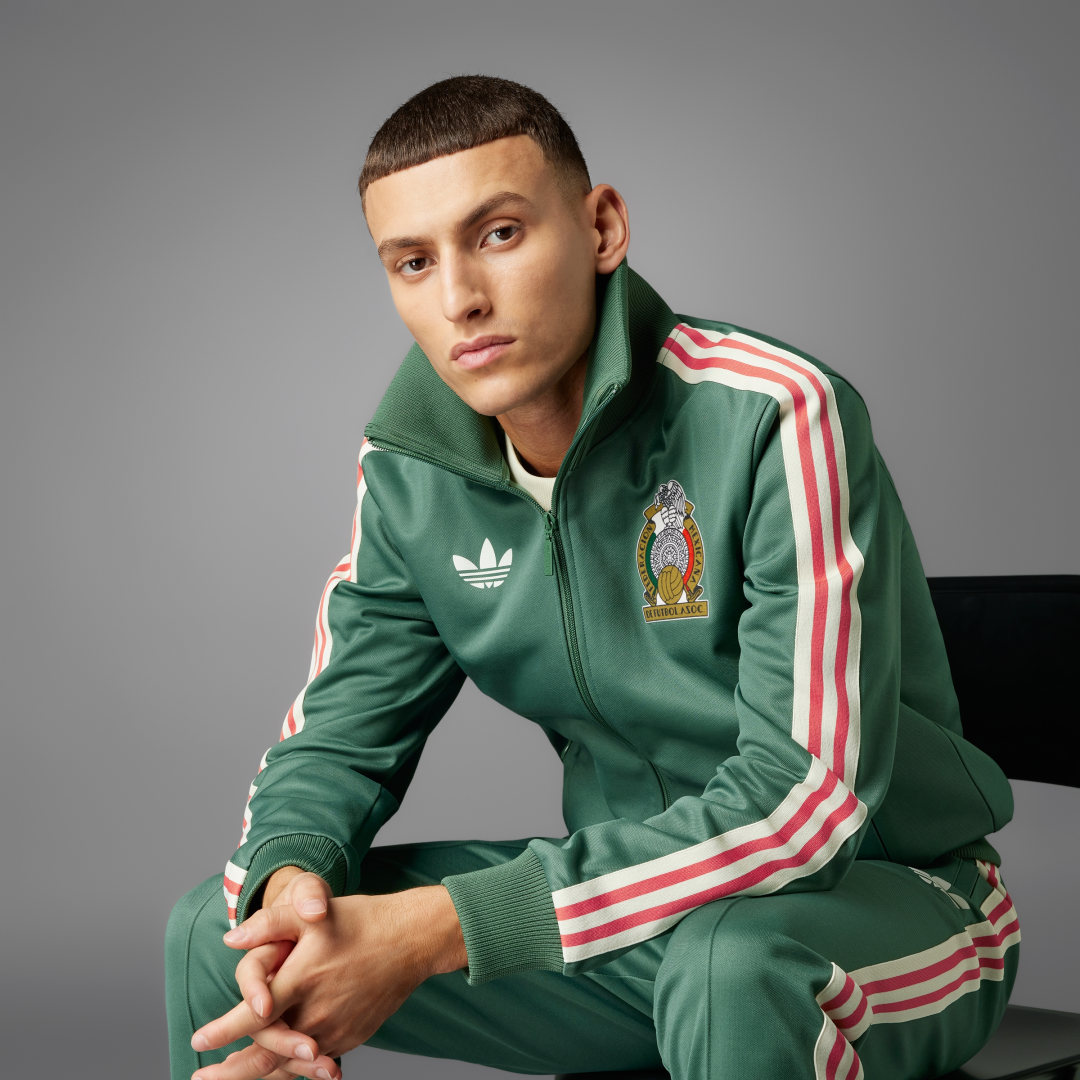 

adidas Chamarra Beckenbauer Selección Nacional de México Hombre, Verde oxide