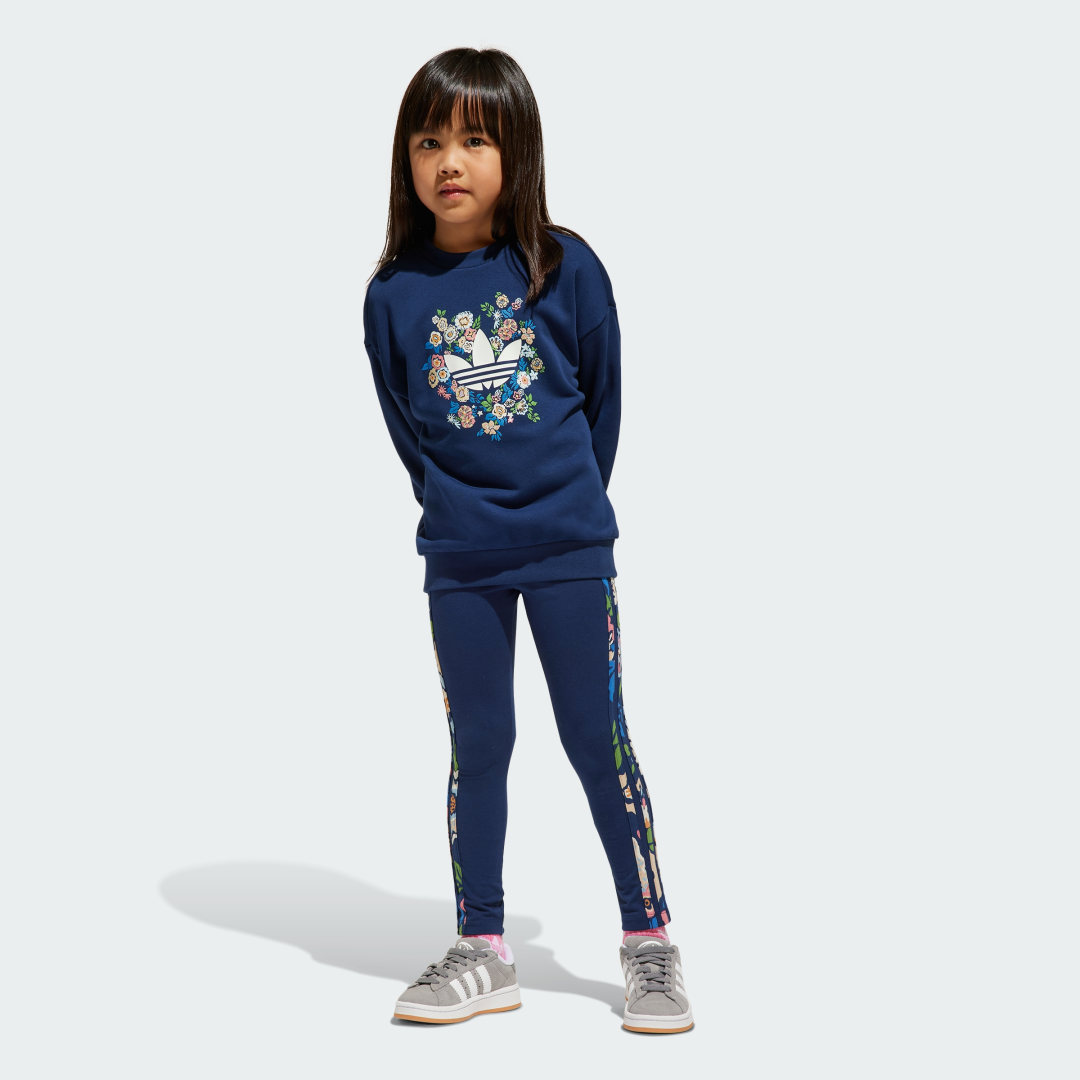 Adidas Originals x Liberty London Legging Set Kids Blauw Kind Blauw