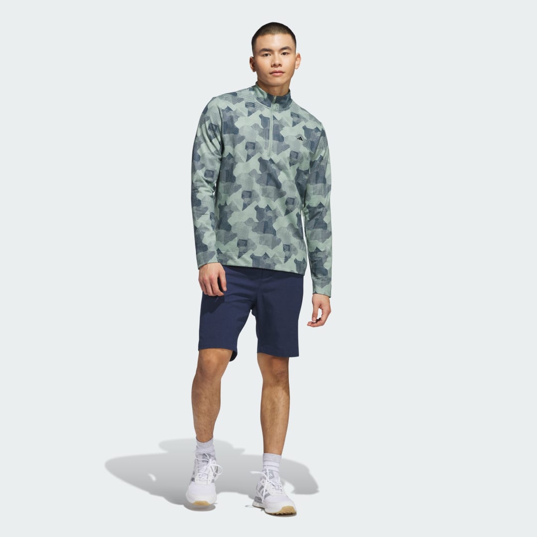 Adidas Go-To Printed Pullover met Korte Rits