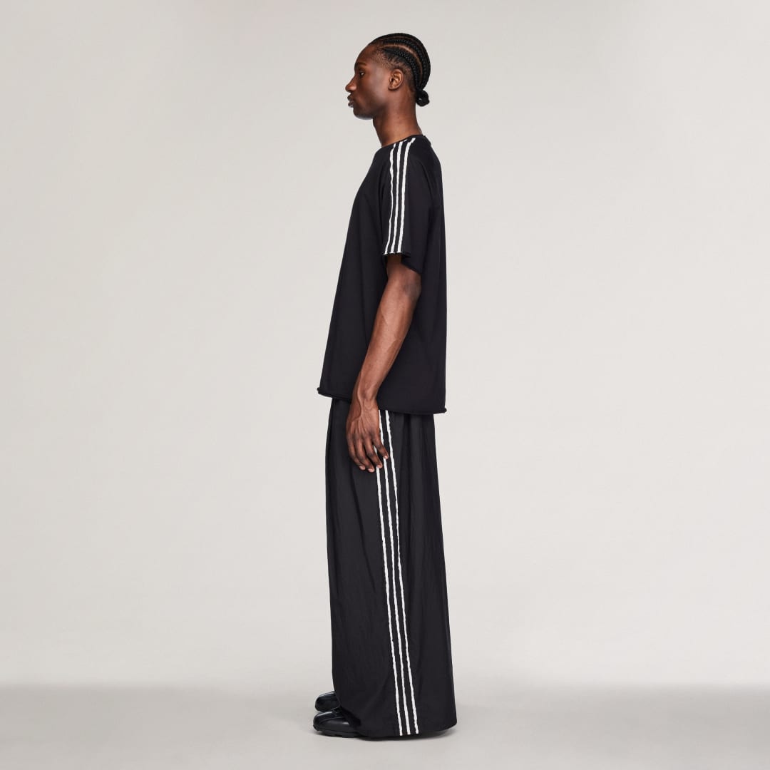 PANTALON LARGE 3 BANDES BORDS BRUTS Y 3 - vue 2