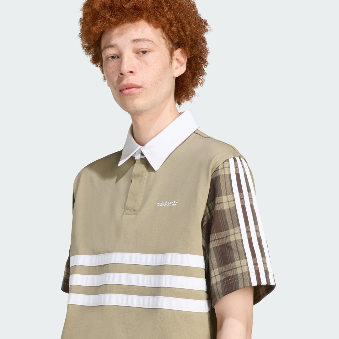 Adidas Tartan Regular Rugby Polo