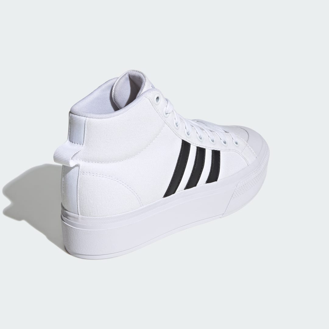 

adidas Tenis Bravada 2.0 con Plataforma Mujer, Blanco/negro/blanco