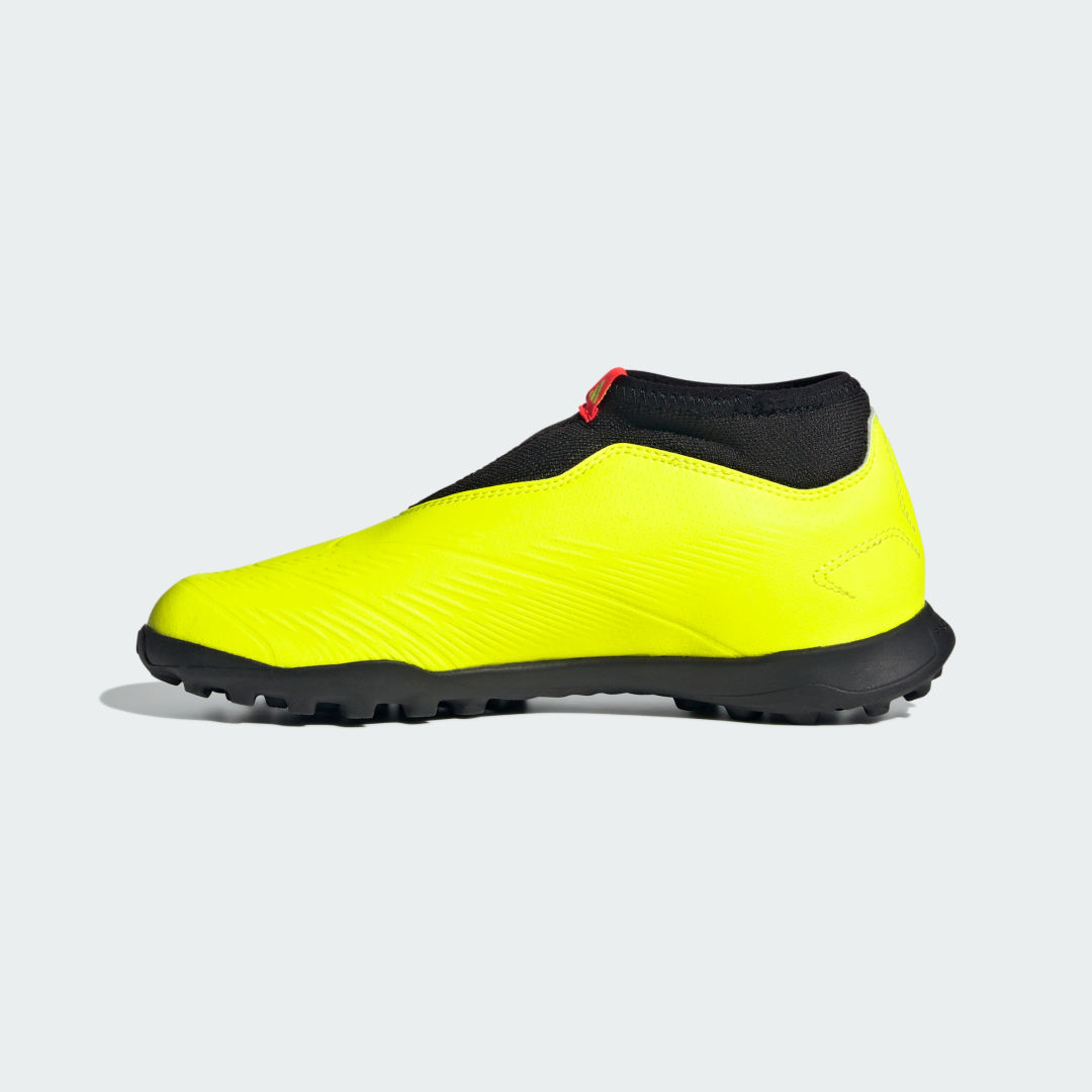 

adidas Guayos Predator 24 League Sin Cordones Pasto Sintético Niño, Negro