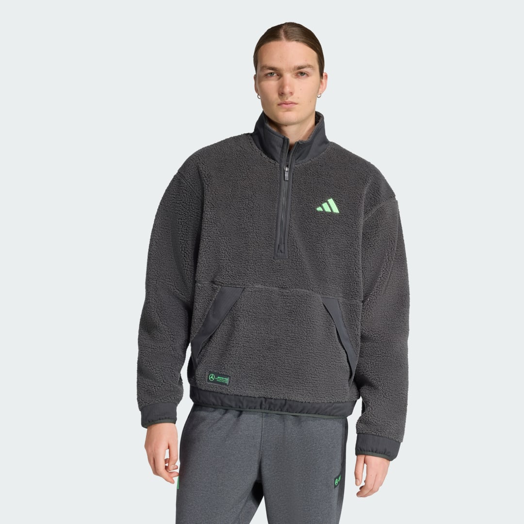 Adidas Mercedes AMG Petronas Formula One Team Premium Sweat Half-Zip Fleece