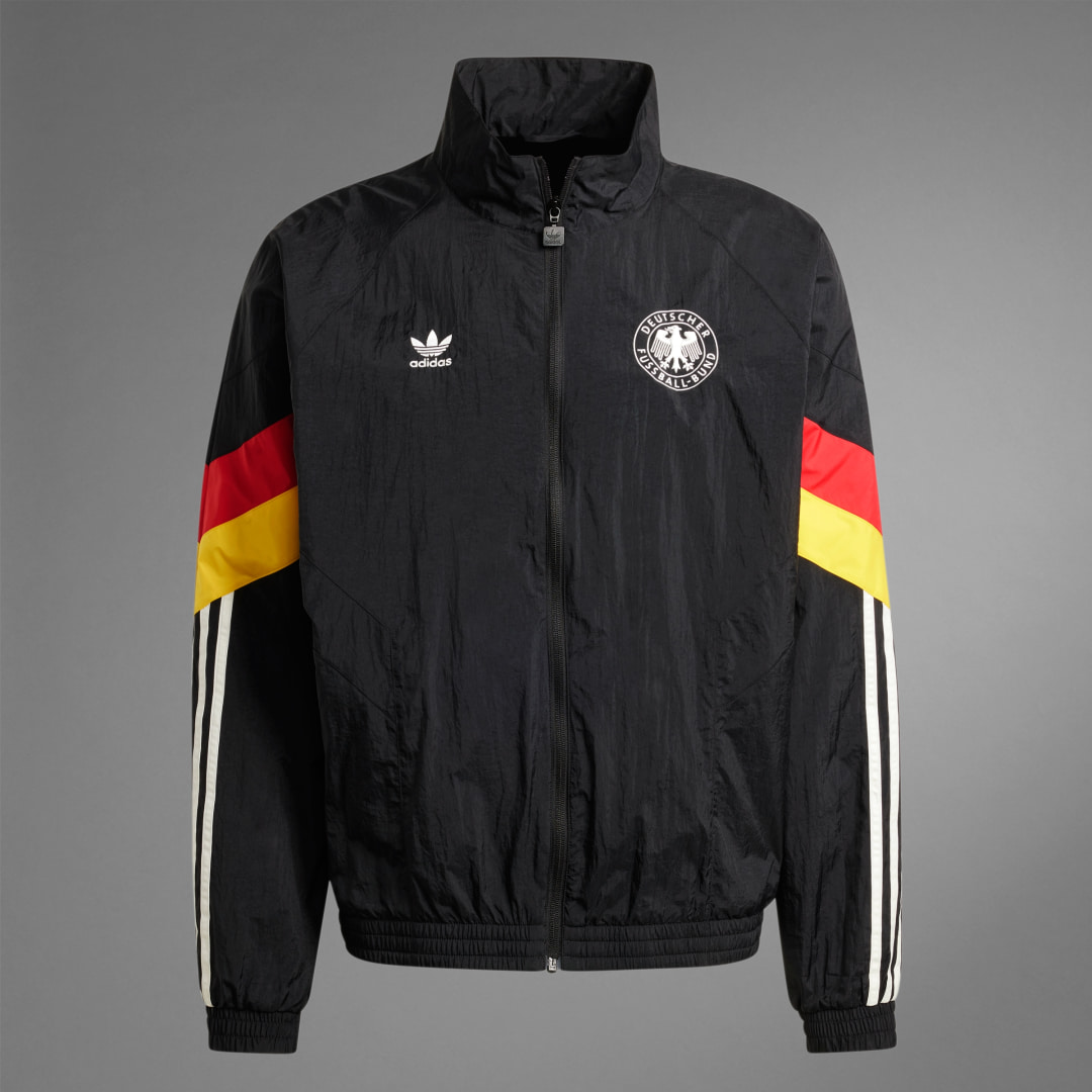 

adidas Chamarra Deportiva Alemania Originals Hombre, Negro