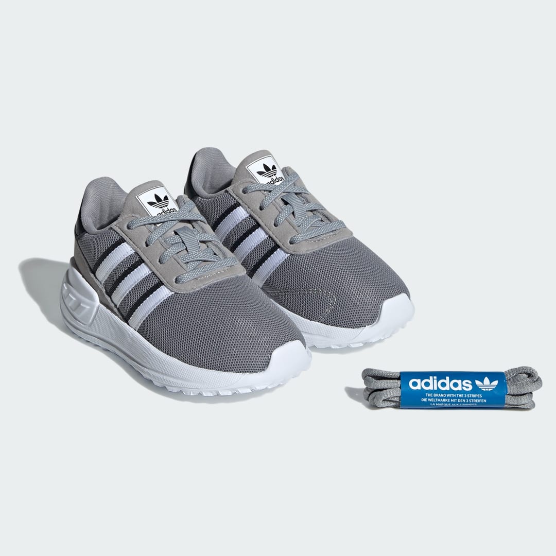 Adidas LA Trainer Lite kindersneaker zwart, grijs en wit