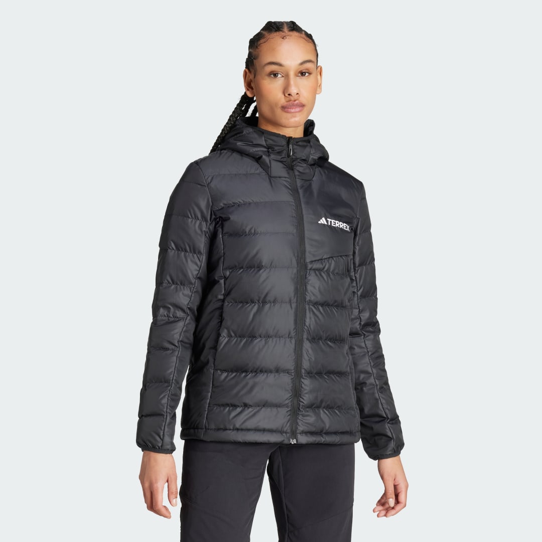 Adidas Terrex Multi Light Donsjack met Capuchon Zwart- Dames Zwart