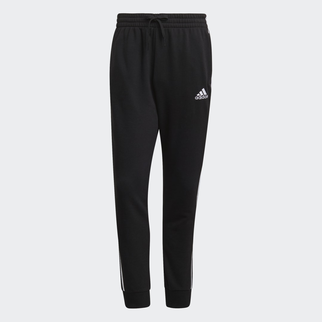 Essentials French Terry Tapered Cuff 3-Stripes Broek Essentials French Terry Tapered Cuff 3-Stripes Broek