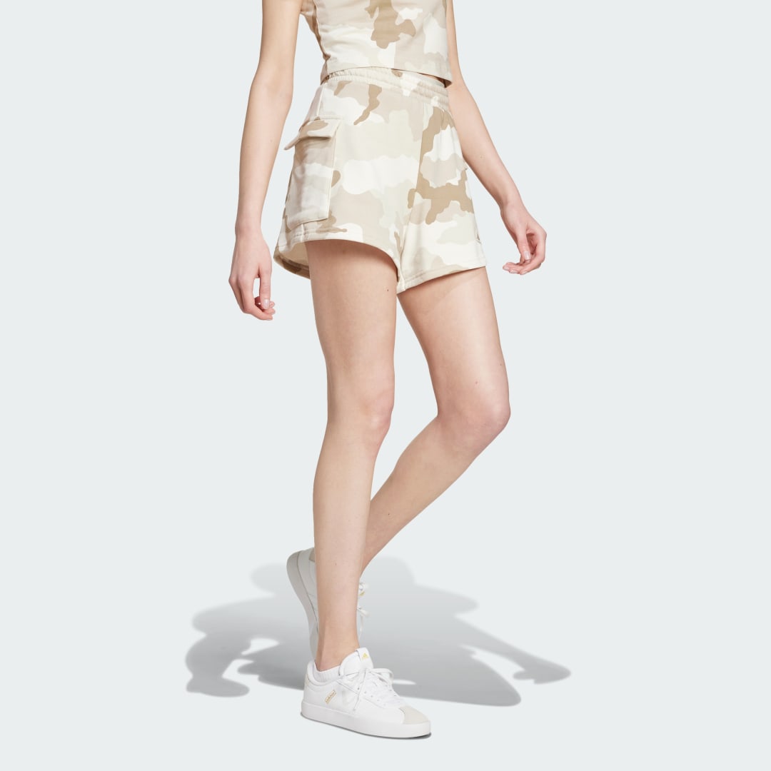 Adidas Essentials 3-Stripes Camo-Print Cargoshort
