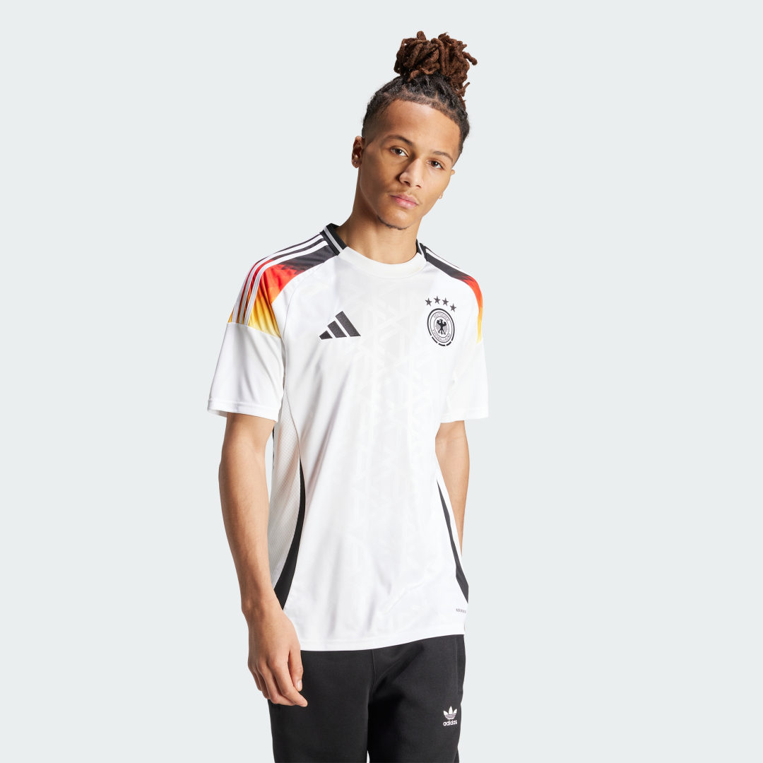 Adidas Germany 2024 25 Home Shirt White- Heren White