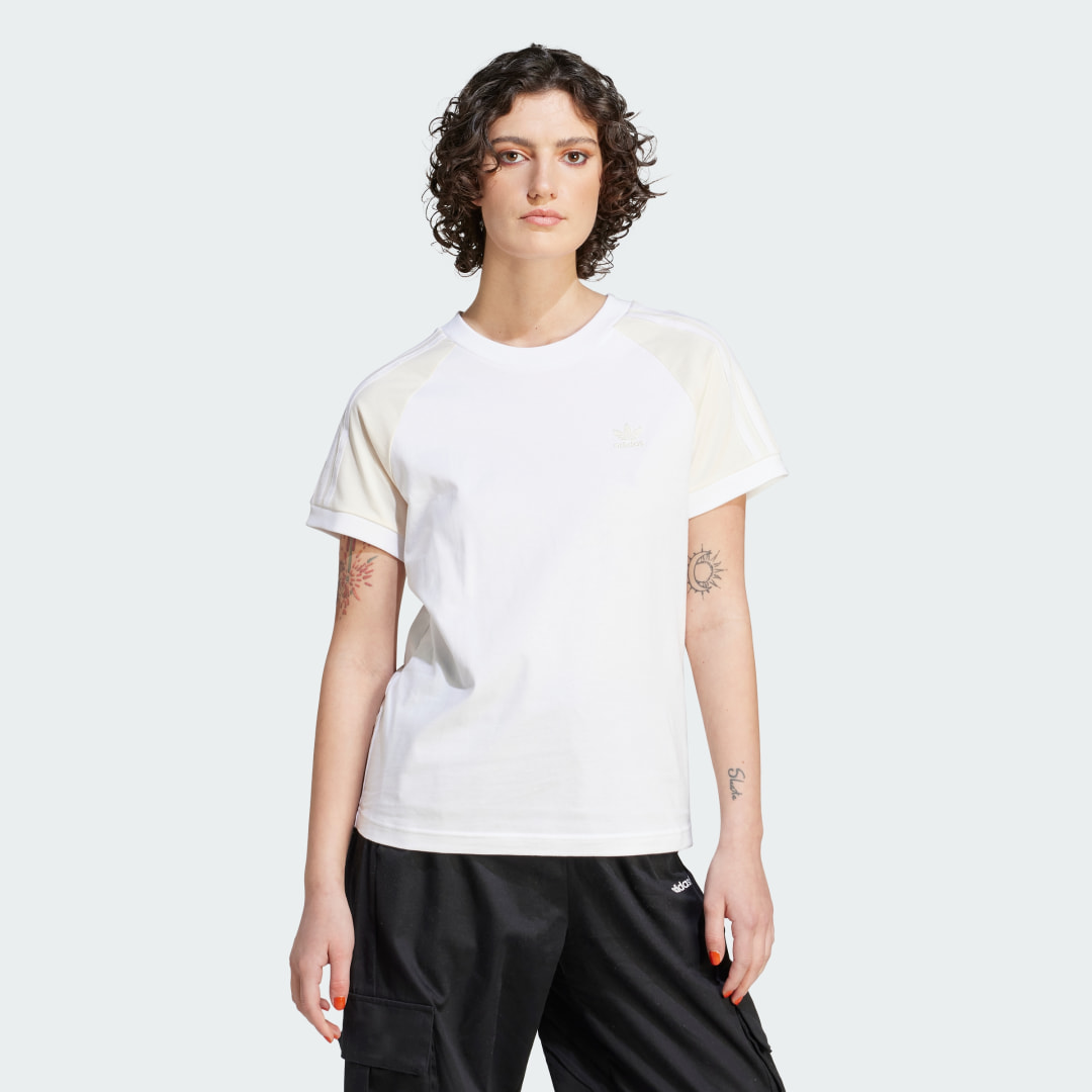 

adidas Polera Estampada Polera Estampada Mujer  - Mujer Originals, Blanco