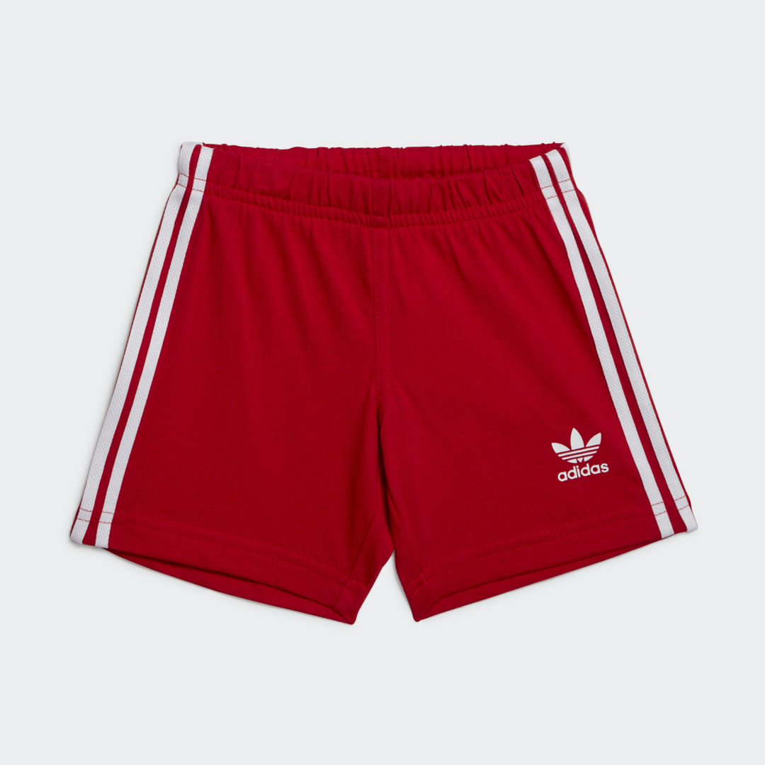 

adidas Conjunto Trifolio Shorts Tee (Unisex) Niño, Better scarlet
