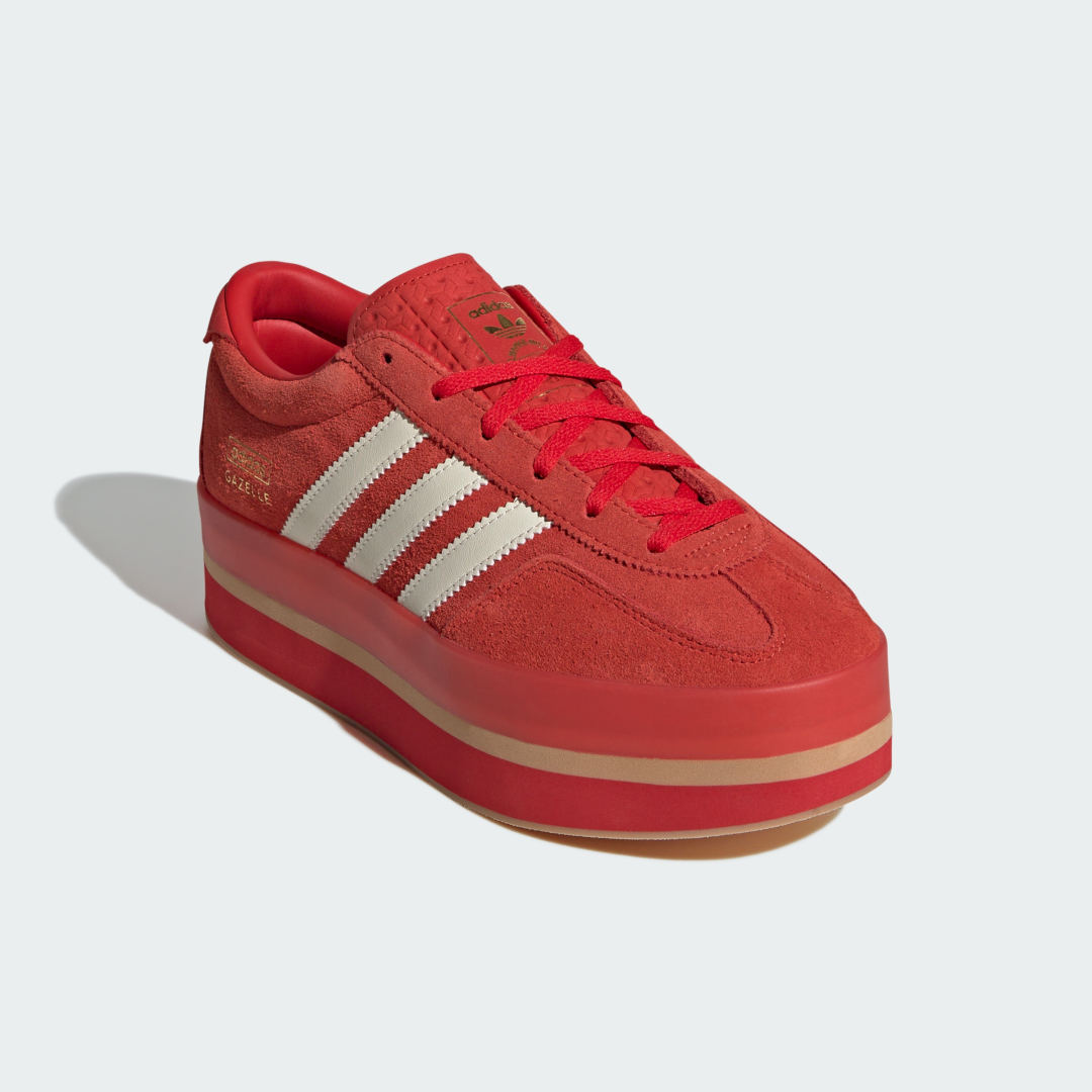 Adidas Gazelle sneaker Red / Cream White / Gold Metallic