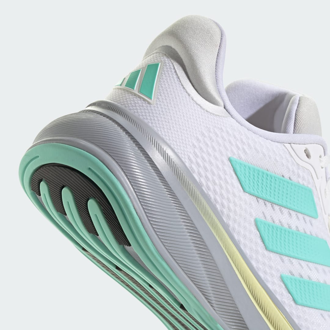 

adidas Tenis Response Super Hombre, Blanco/flash aqua/halo plata