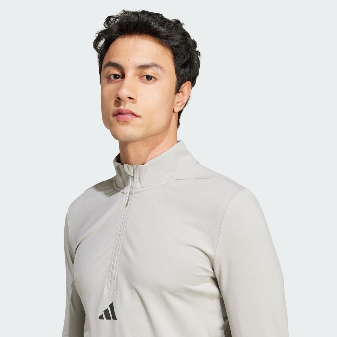 Adidas Workout Longsleeve met Halflange Rits