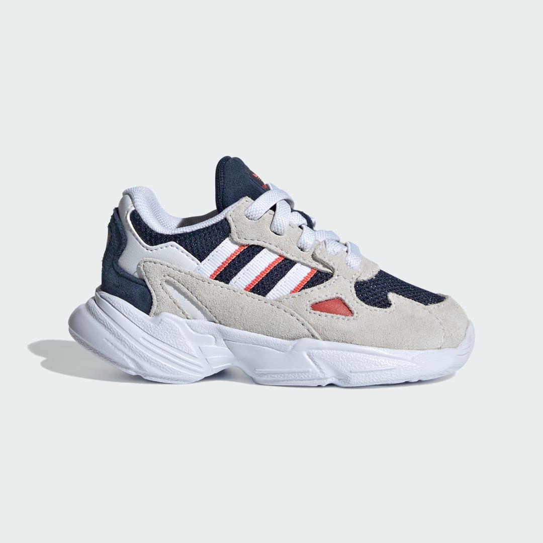 Adidas Falcon kindersneaker rood en wit