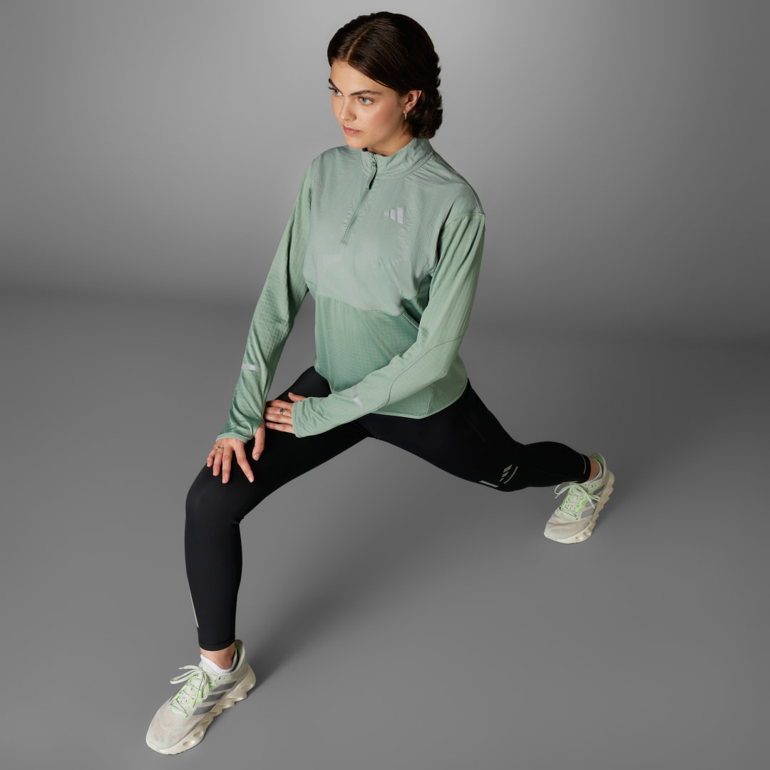 Adidas Ultimate Hi Vis Reflective Shirt met Halflange Rits