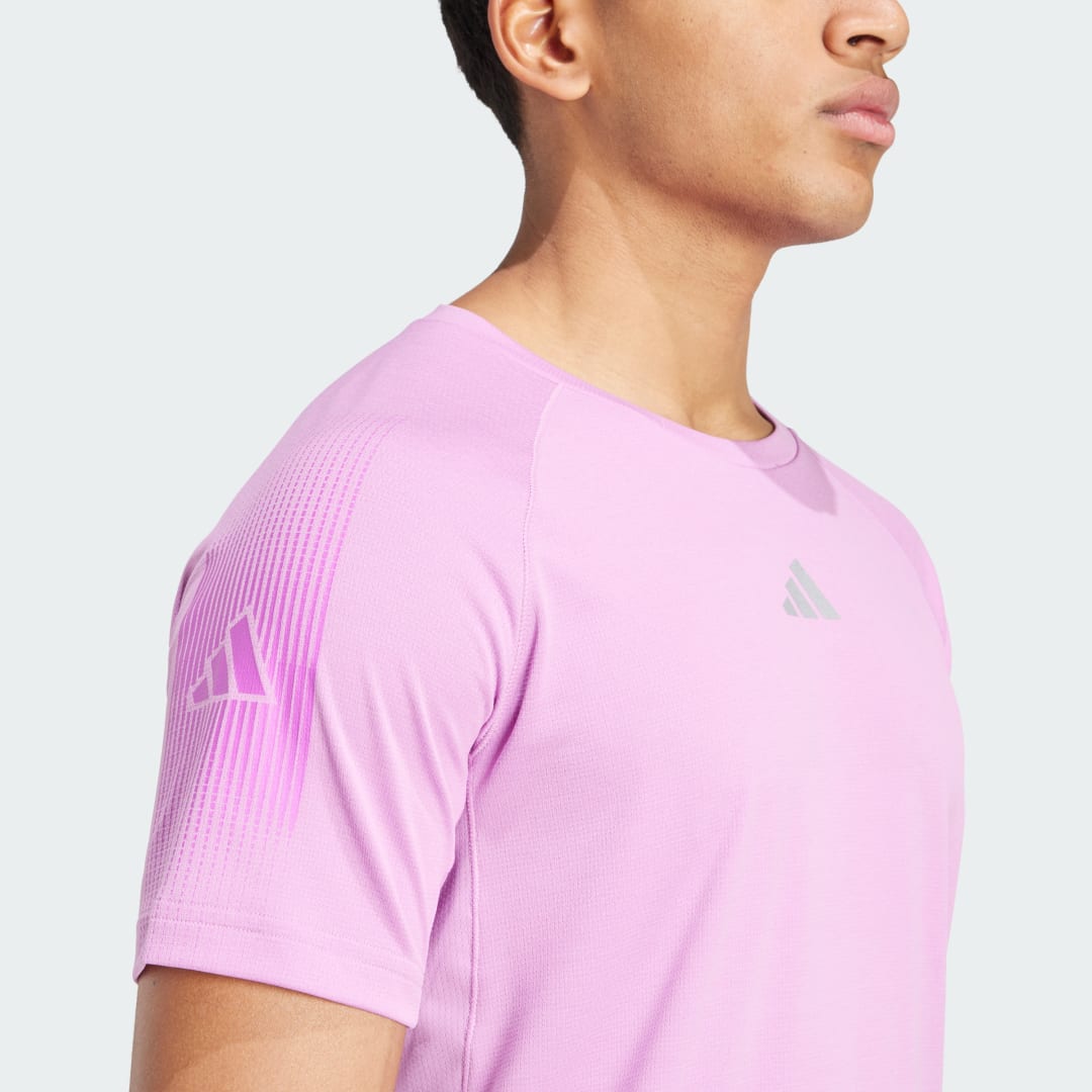 

adidas Camiseta Gym+ Training Brandlove Hombre, Violetaa