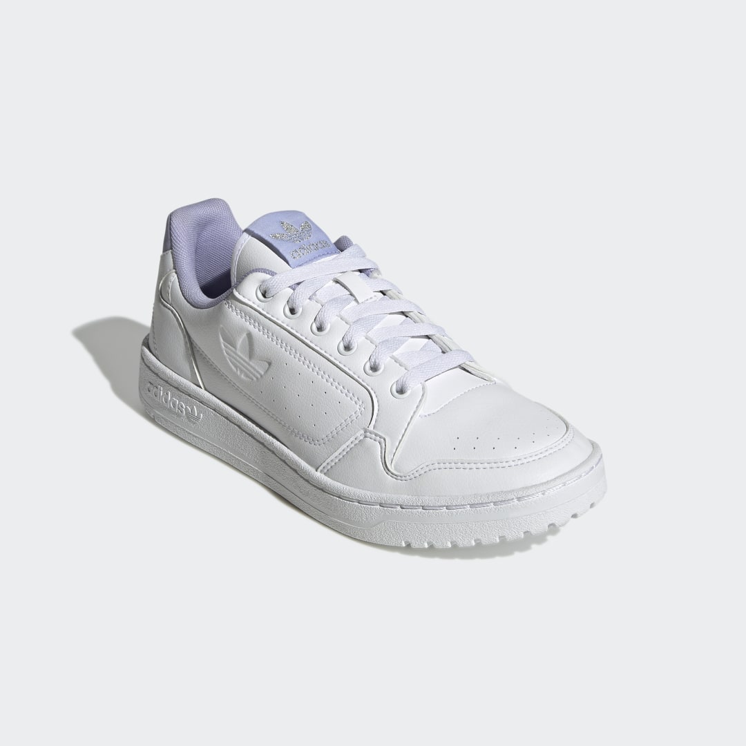 

adidas Tenis NY 90 Mujer, Blanco/blanco/dust morado