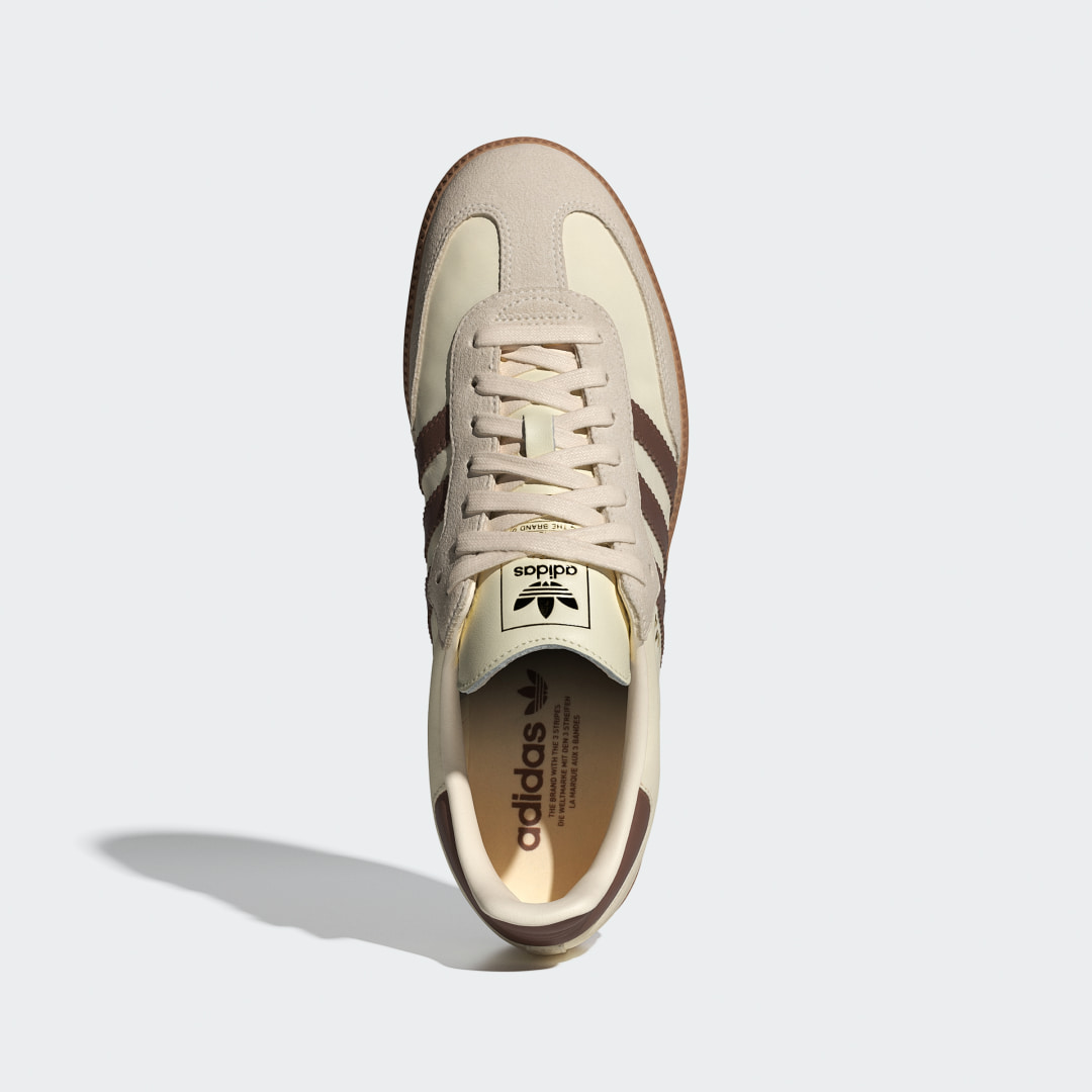 

adidas Tenis Samba OG Hombre, Crema blanco/preloved marrón/wonder blanco