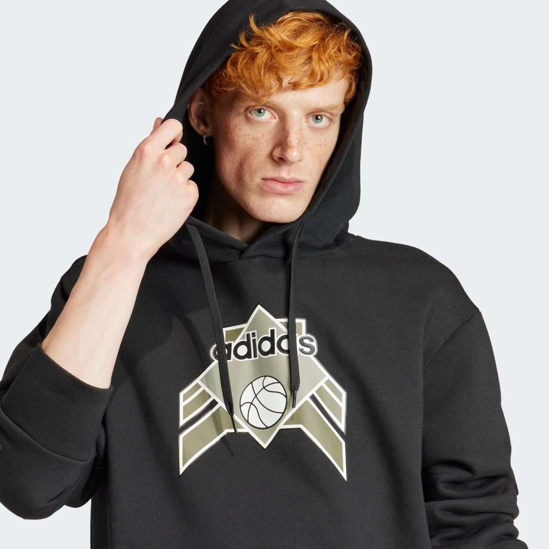 adidas Hoodie Hombre, Negro