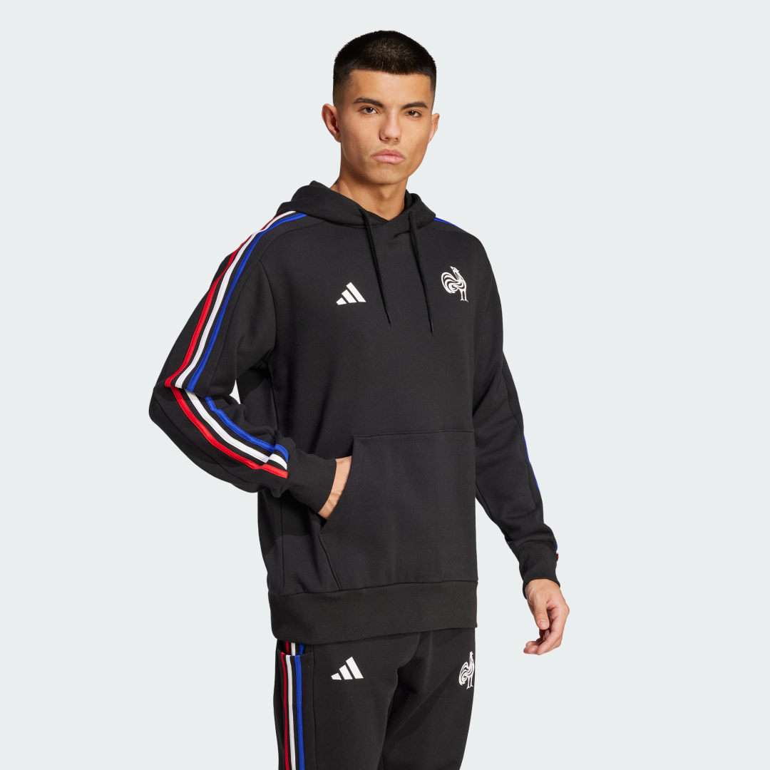 Adidas France Essentials 3-Stripes Hoodie