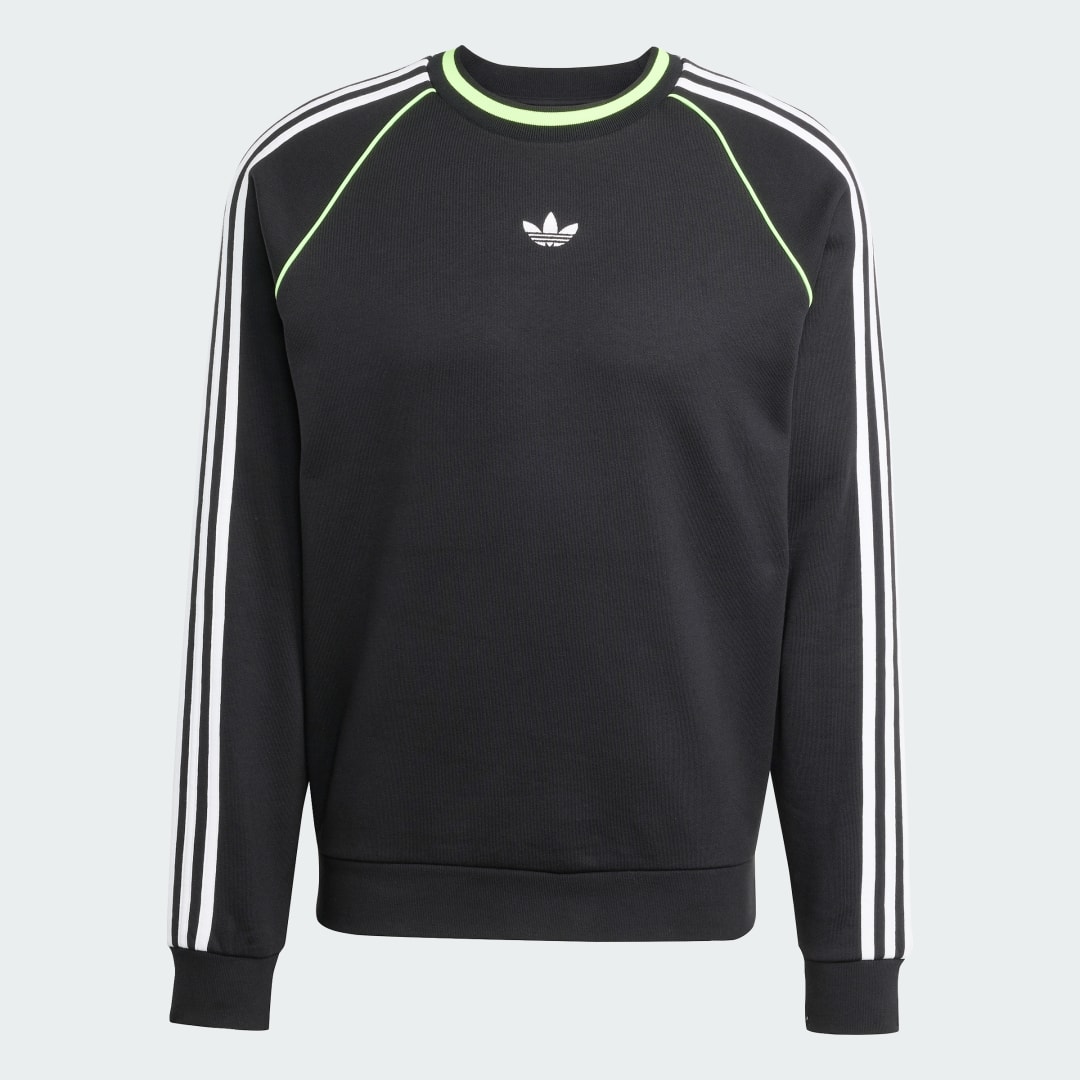 Sweat shirt ras du cou liseré adidas Adicolor - vue 4