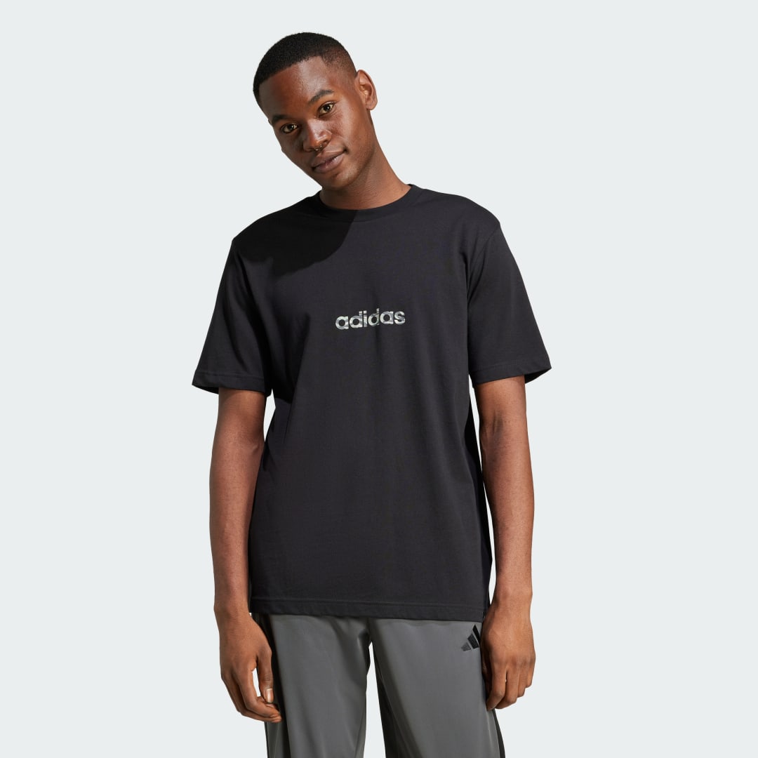 Adidas Sportswear T-shirt M C CAMO LIN T