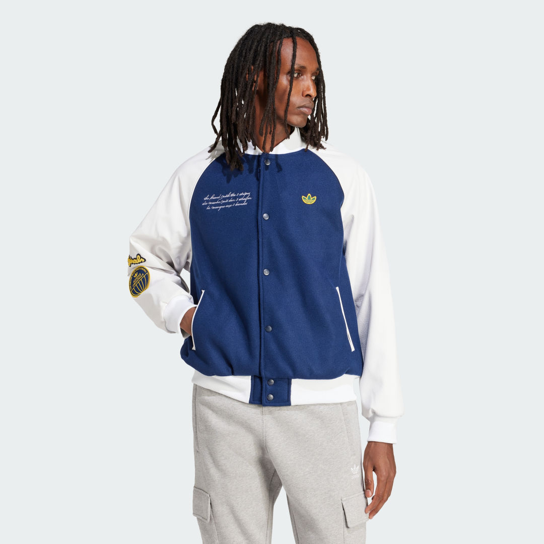 Image of adidas VRCT Jacket Blue S - Men Lifestyle Jackets