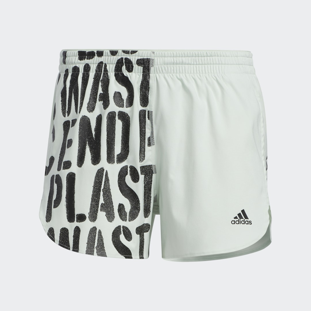 

adidas Shorts de Running con Calzón Interior Run Fast Mujer, Linen verde