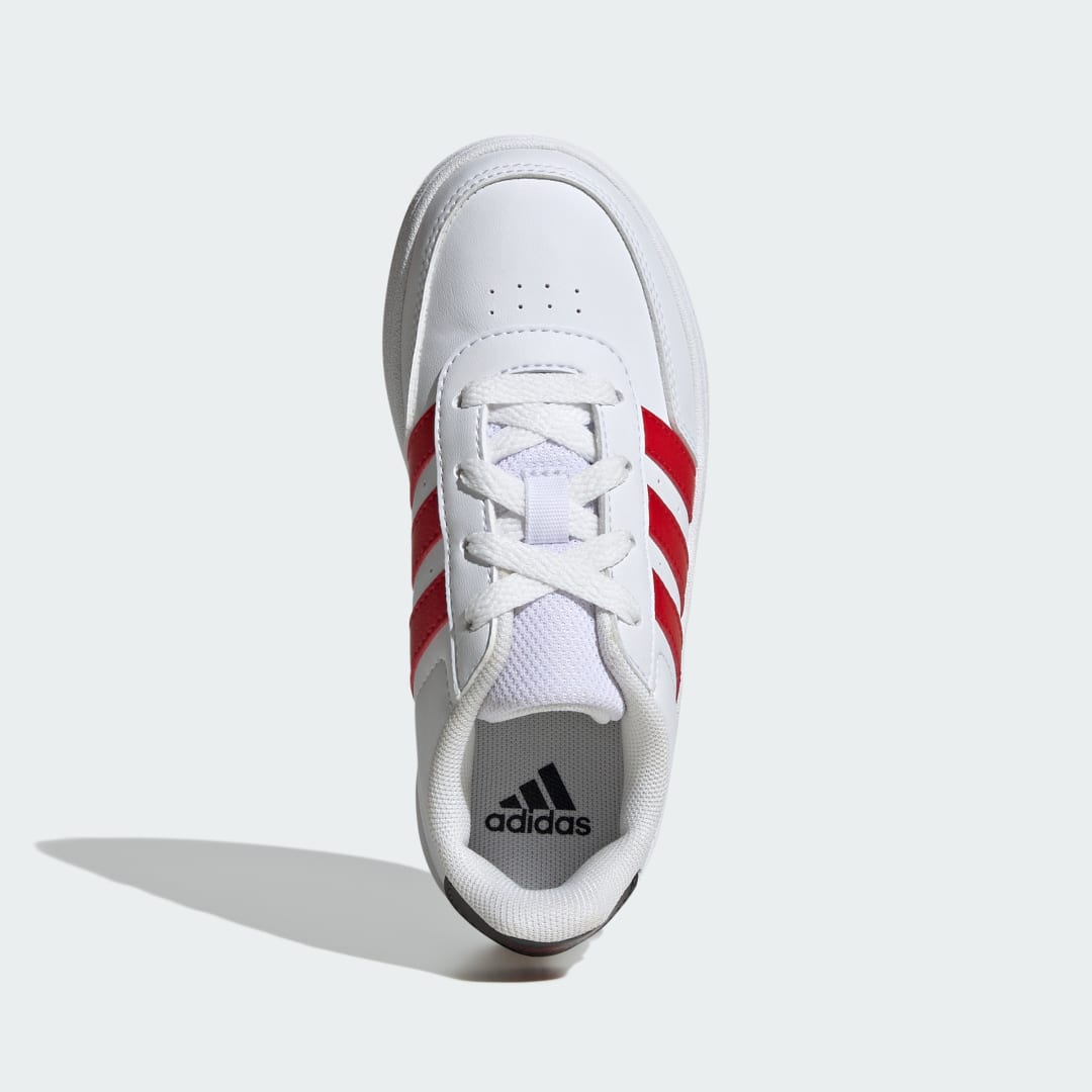 

adidas Tenis Breaknet Lifestyle Adidas Court Cordones Niño, Blanco/better scarlet/carbon