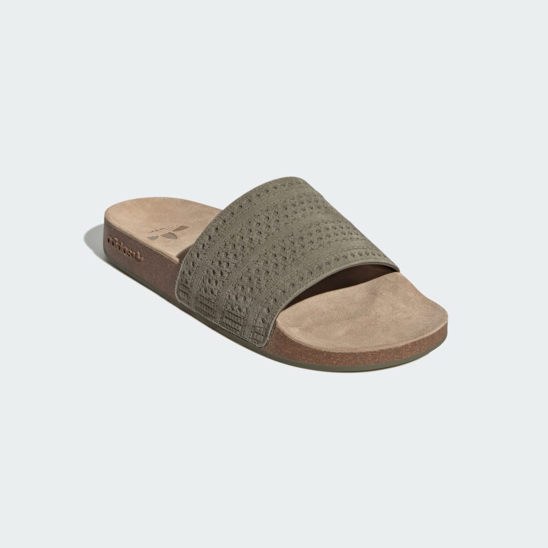 Adidas Adilette sneaker Medium Dark Khaki / Medium Dark Khaki / Medium Dark Khaki