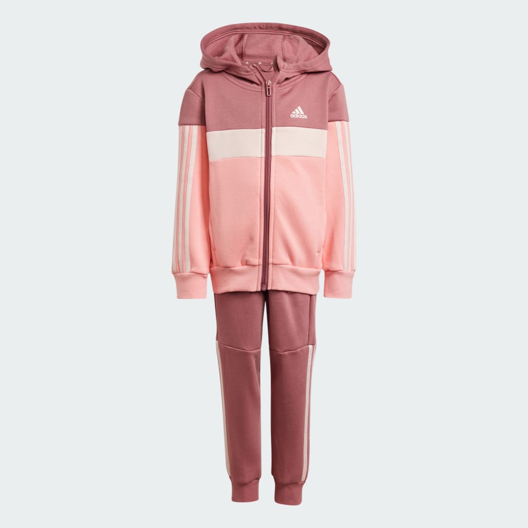 Adidas Tiberio 3-Stripes Colorblock Fleece Trainingspak Kids