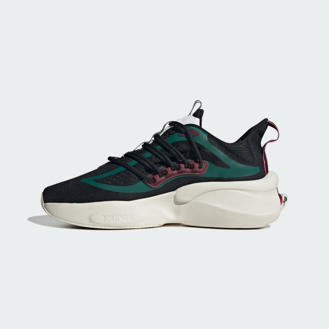 

adidas Tenis Alphaboost V1 Hombre, Negro/collegiate verde/shadow rojo