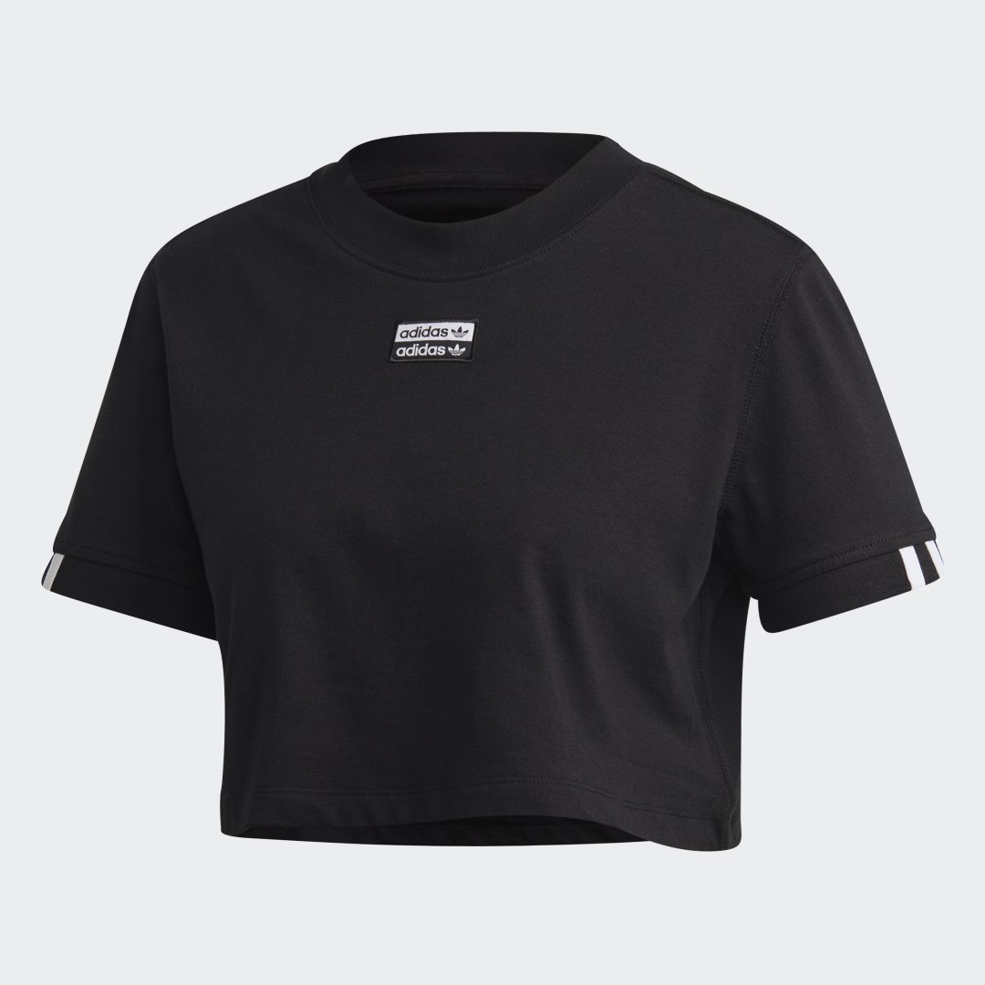 T lot. Футболка adidas Originals Tee Cropped. Укороченная футболка adidas. Адидас черная футболка ориджинал. Футболка adidas Originals, Black.