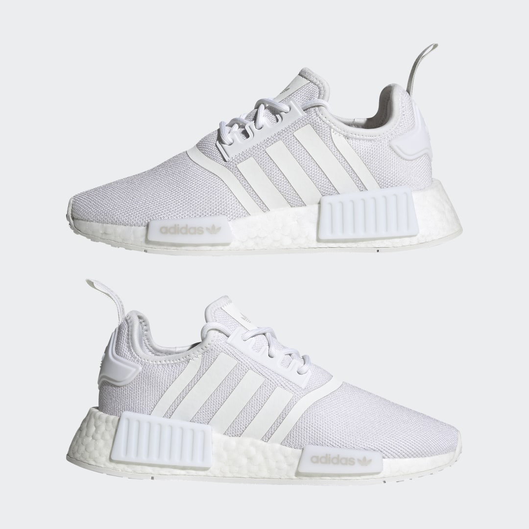 

adidas Tenis NMD_R1 Refined Niño, Blanco