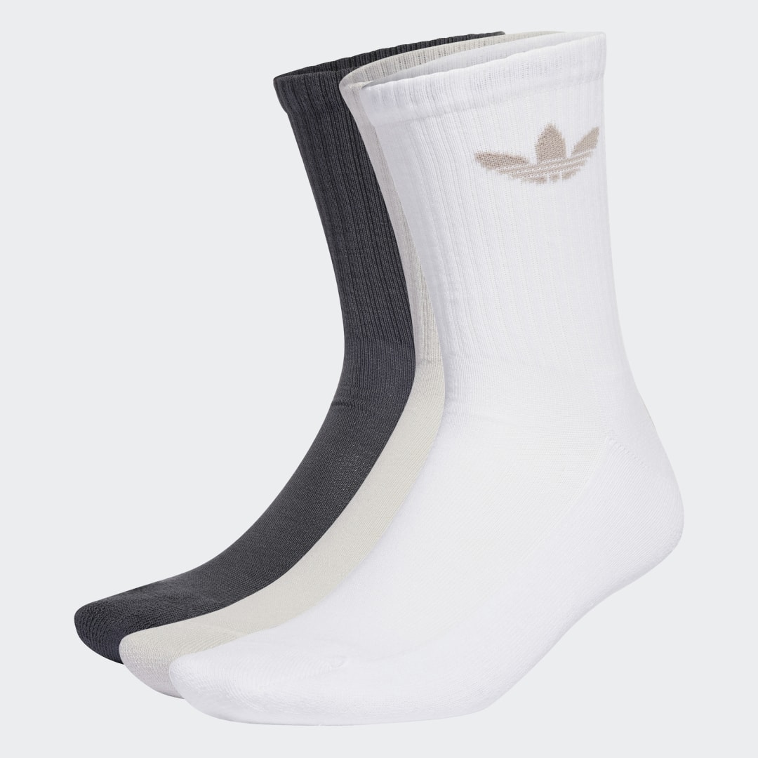фото Три пары носков cushioned mid-cut trefoil adidas originals