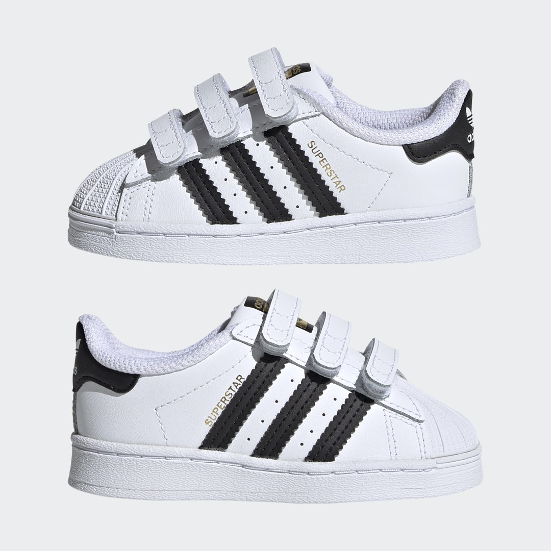 

adidas Tenis Superstar Niño, Blanco/negro/blanco