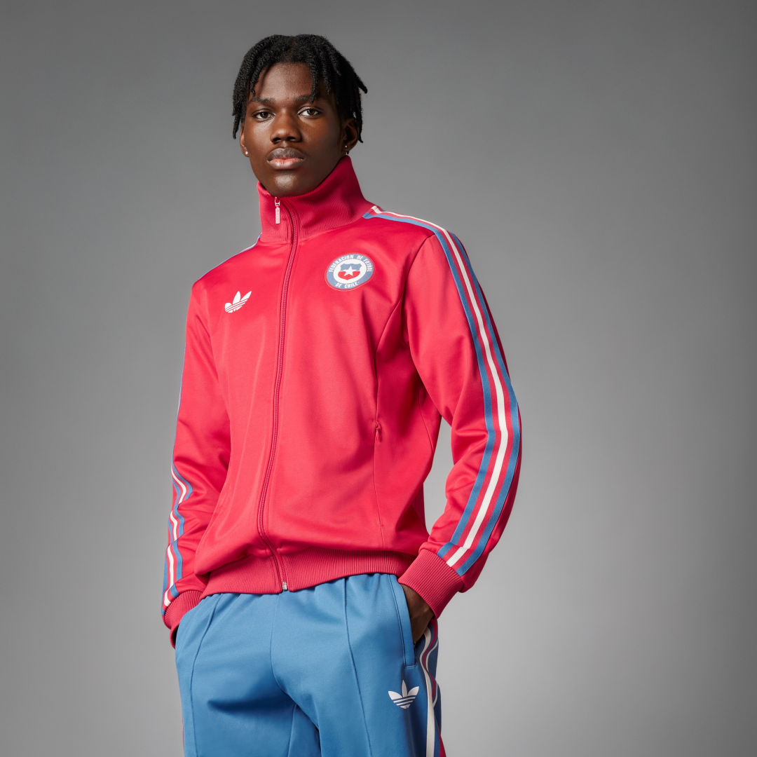 

adidas Chaqueta Deportiva Beckenbauer Chile Chaqueta Deportiva Beckenbauer Chile Hombre  - Hombre Fútbol, Glory rojo