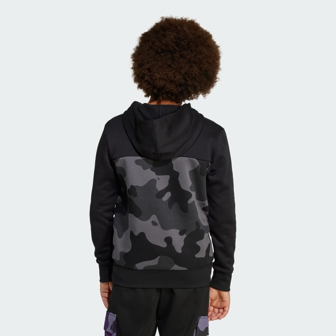 Thumbnail - Seasonal Essentials Camouflage-Print Fleece-Hoodie Kinder