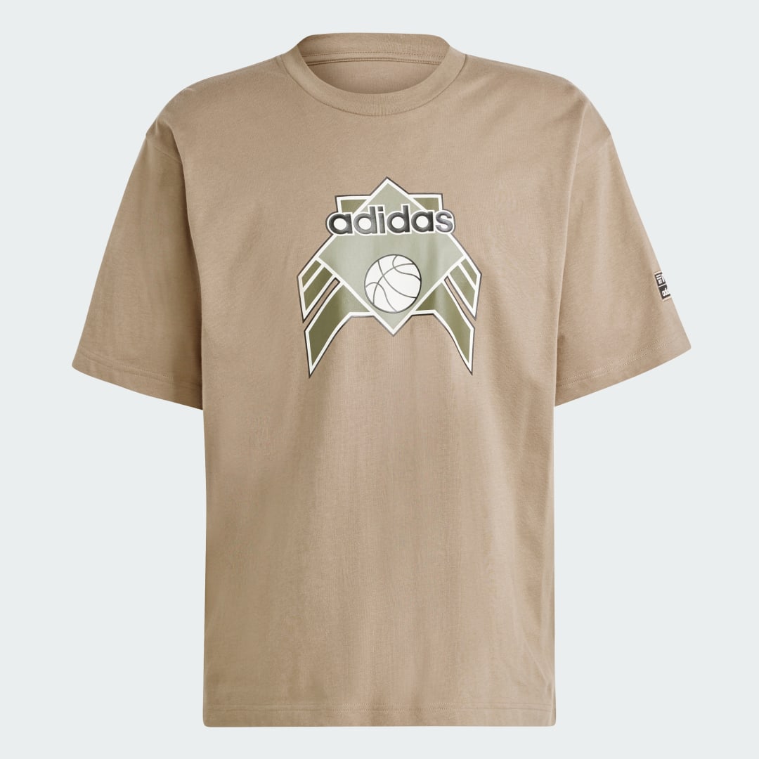 

adidas TEE Hombre, Marrón