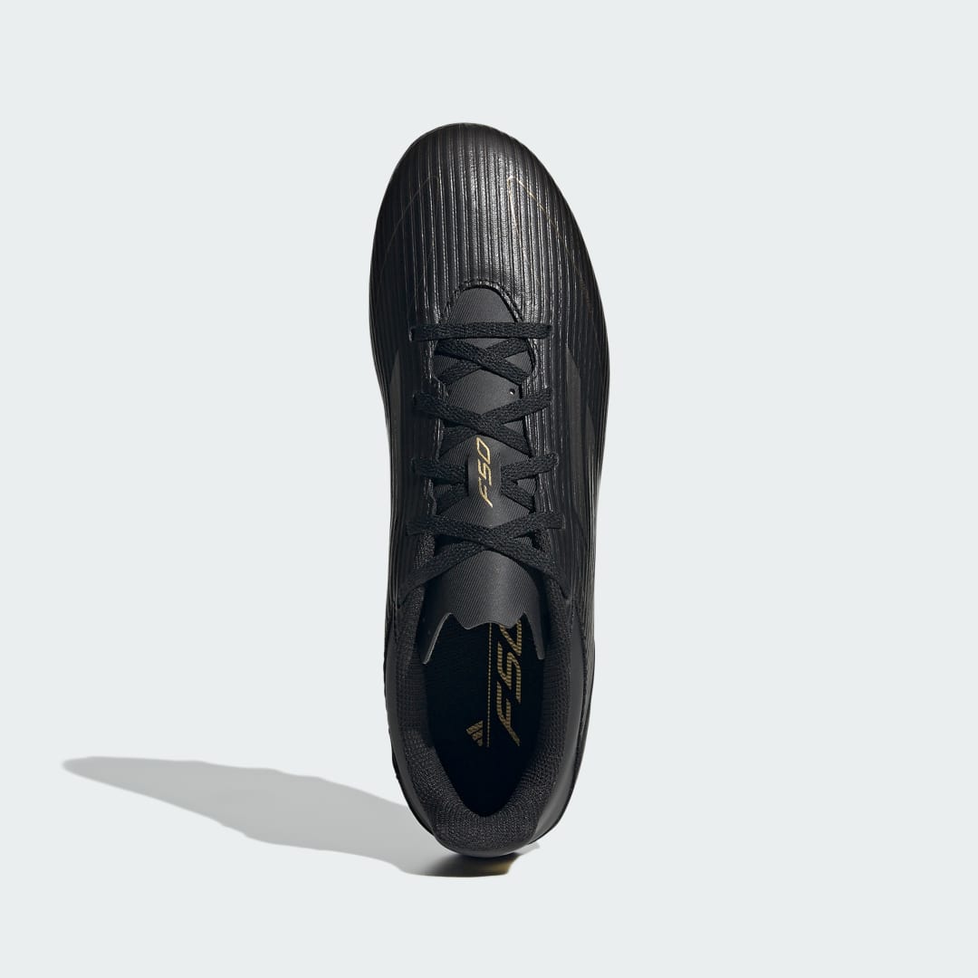 

adidas Tacos de Fútbol Multiterreno F50 Club Unisex, Negro/iron gris/oro gris