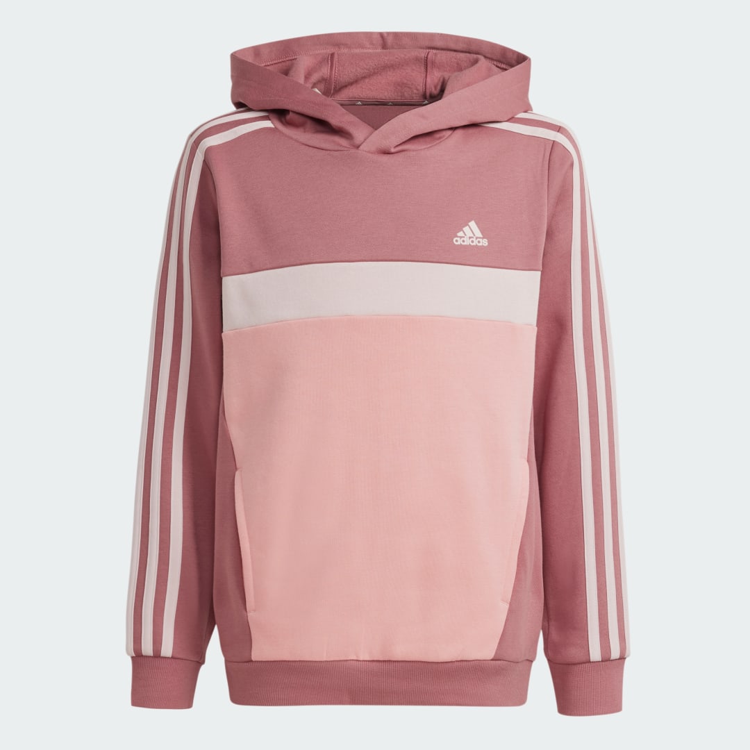 Adidas Tiberio 3-Stripes Colorblock Fleece Hoodie Kids