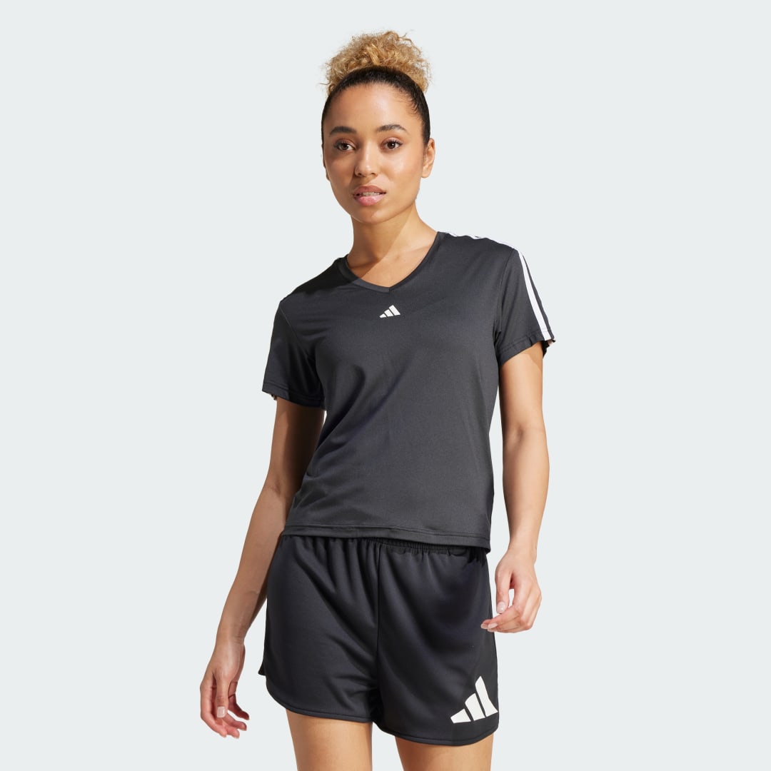 Image of T-shirt AEROREADY Train Essentials 3-Stripes V-neck cod002